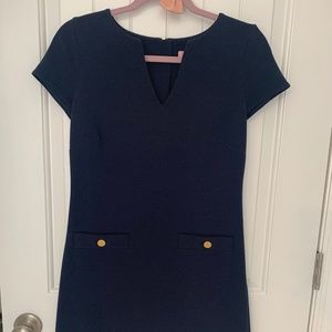 Navy Lilly Pulitzer Preppy Dress With Gold Buttons - Size S